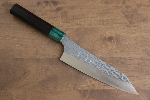 黑崎 優 閃光 銳 SG2 鎚目 文化刀  165mm 紫檀木（口輪：綠合成木） 握把 - 清助刃物