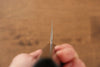 加藤 義實 R2/SG2 鎚目 打磨處理 文化刀  165mm 日本柳杉（黑漆塗）握把 - 清助刃物