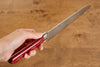清助 VG10 33層 鏡面處理 大馬士革紋 三德刀  180mm 紅合成木 握把 - 清助刃物