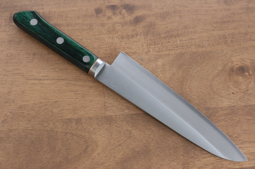 堺 菊守 青鋼 牛刀 日本刀 175mm 合成木（綠色）握把 - 清助刃物