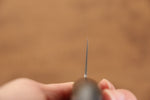 清助 鏡子 AUS10 鏡面處理 大馬士革紋 牛刀  180mm 黑合成木 握把 - 清助刃物