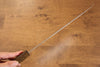 清助 海浪 AUS10 鏡面處理 大馬士革紋 牛刀  240mm 橡木 握把 - 清助刃物