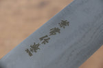 兼常 青鋼二號 大馬士革紋 切付  170mm 紫檀木握把 - 清助刃物
