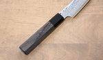 寬丈 VG10 大馬士革紋 多用途小刀 日本刀 150mm 灰色合成木 握把 - 清助刃物