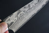 佐治 武士 VG10 黑打 大馬士革紋 多用途小刀 日本刀 135mm 米卡塔（樹脂複合材料） 握把 附刀鞘 - 清助刃物