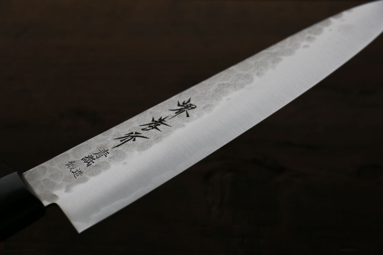 堺 孝行 青鋼 鎚目 3層 牛刀  180mm - 清助刃物
