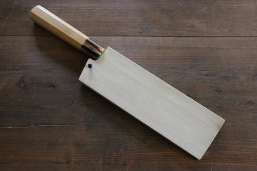 (大) 木蘭 鞘 180mm 菜切用 附合成木安全栓 Houei - 清助刃物